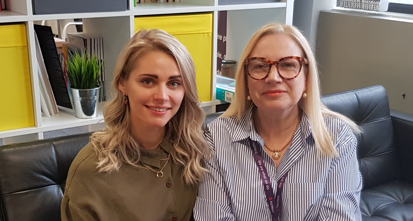 Jill Woolf (right) with Kristina Pereckaite